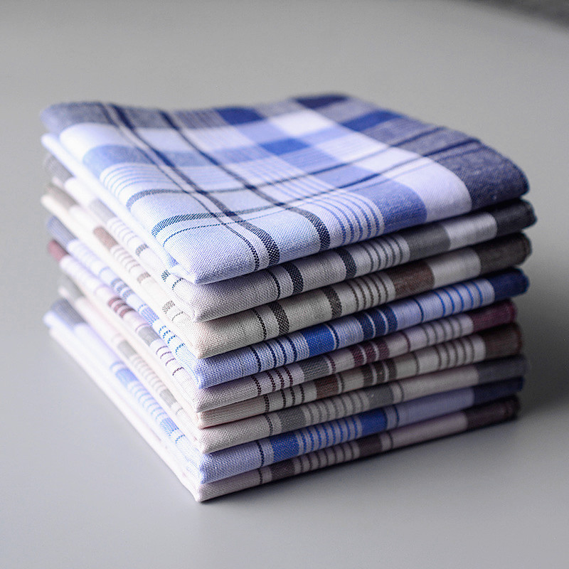 Handkerchief Cotton Men - Носовой платок из 100% хлопка, клетчатый