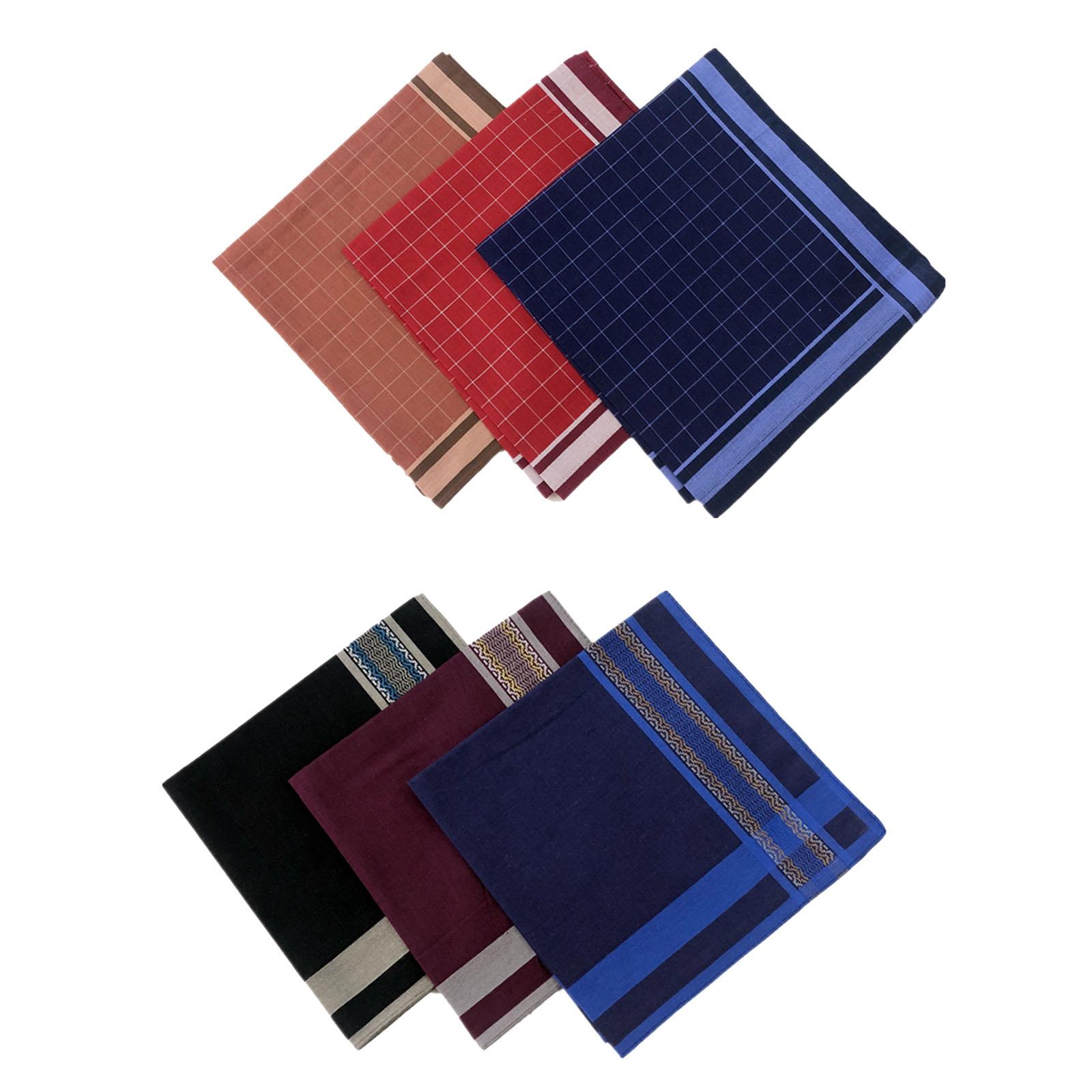 Handkerchief Cotton Men - 6 штук мужских носовых платков в