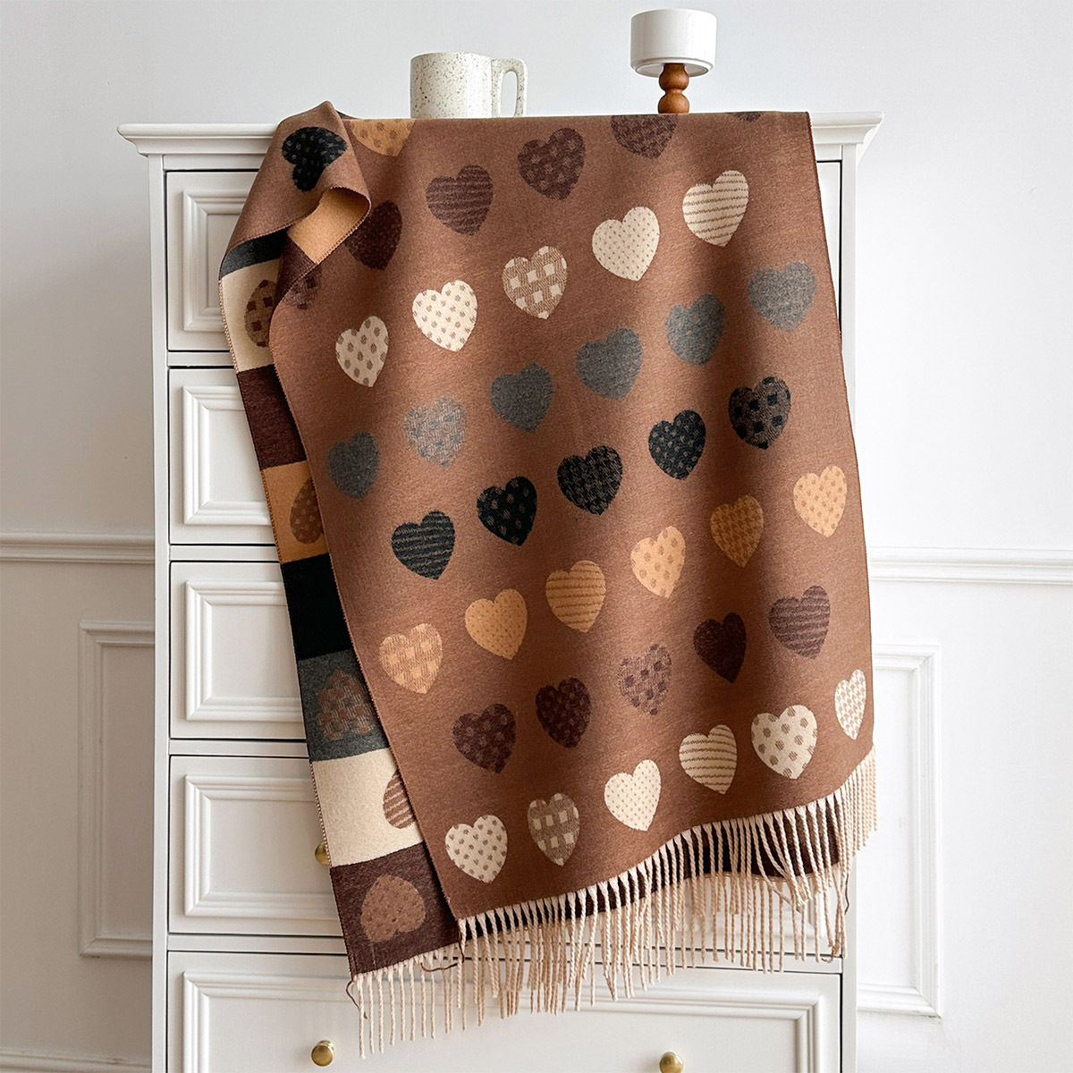 Pashmina Wrap Large - Женский шарф из искусственного кашемира с