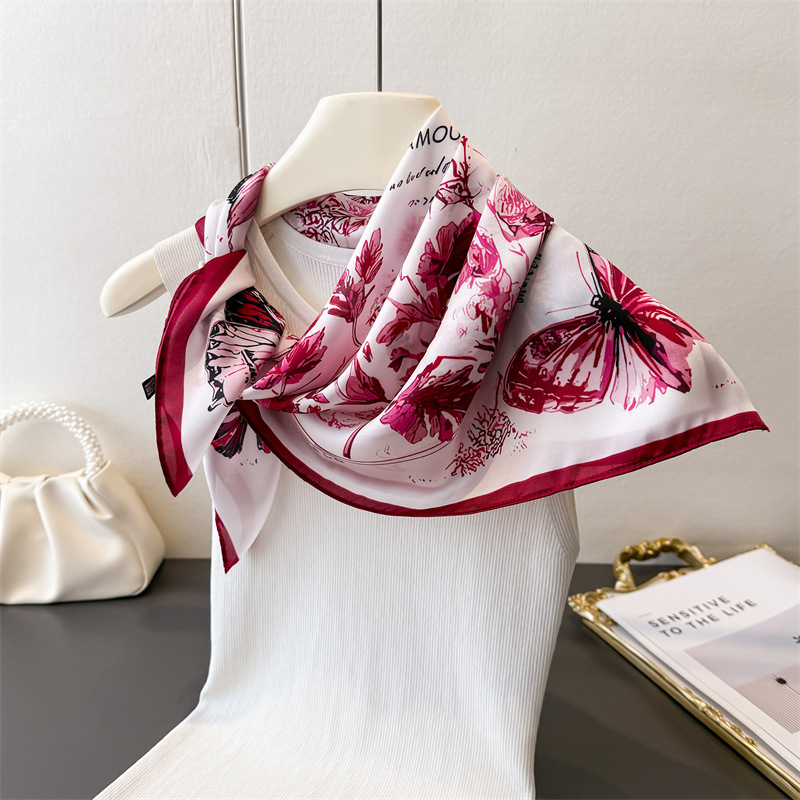 Винтажный шелковый платок с ри – обзор и цена Silk Neck Scarf
