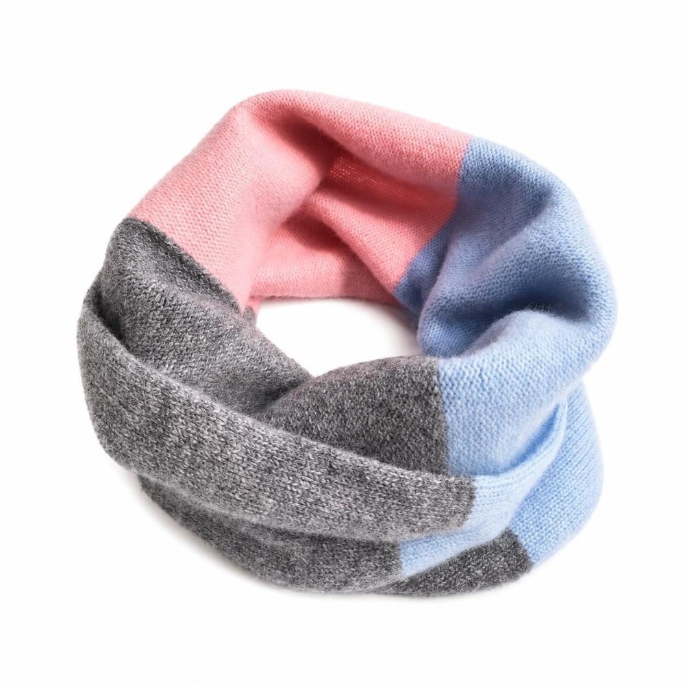 Мягкий шарф с цветными вставка – обзор и цена Infinity Scarf Knit