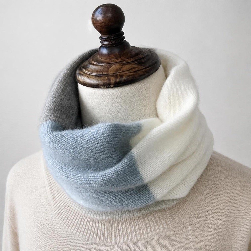 Мягкий разноцветный бесшовный  – обзор и цена Infinity Scarf Knit