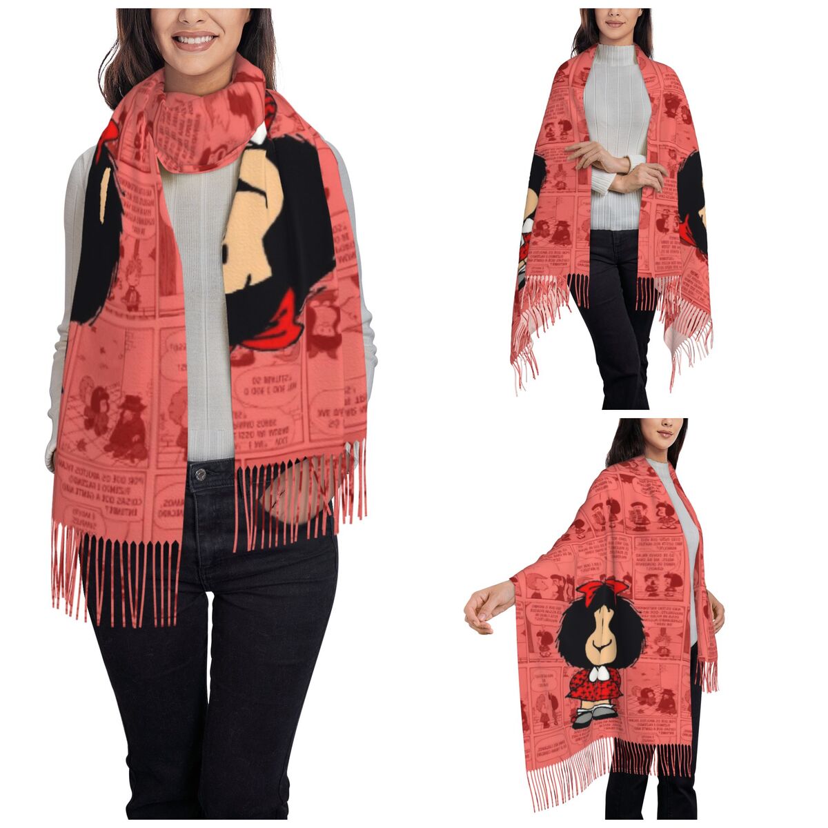 Женский шарф с кисточками Ma р – обзор и цена Pashmina Wrap Large
