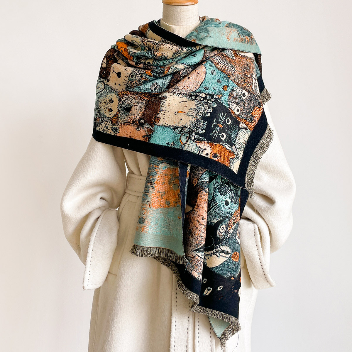 Шарф из искусственного кашемир – обзор и цена Pashmina Wrap Large