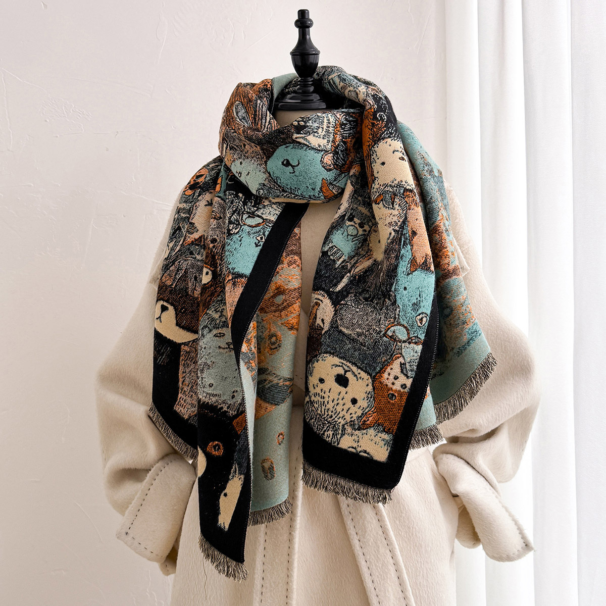 Шарф из искусственного кашемир – обзор и цена Pashmina Wrap Large
