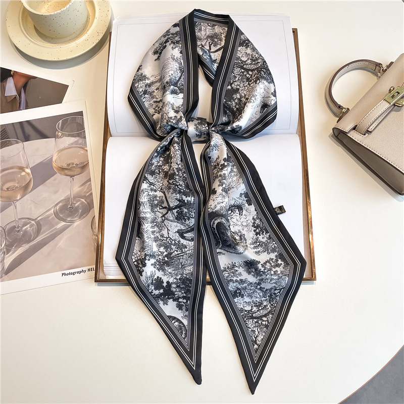 Роскошные длинные шелковые пла – обзор и цена Silk Neck Scarf