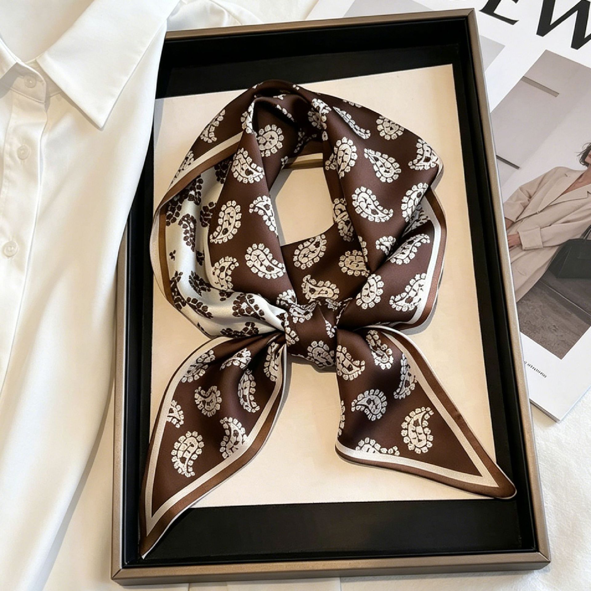Роскошные длинные шелковые пла – обзор и цена Silk Neck Scarf