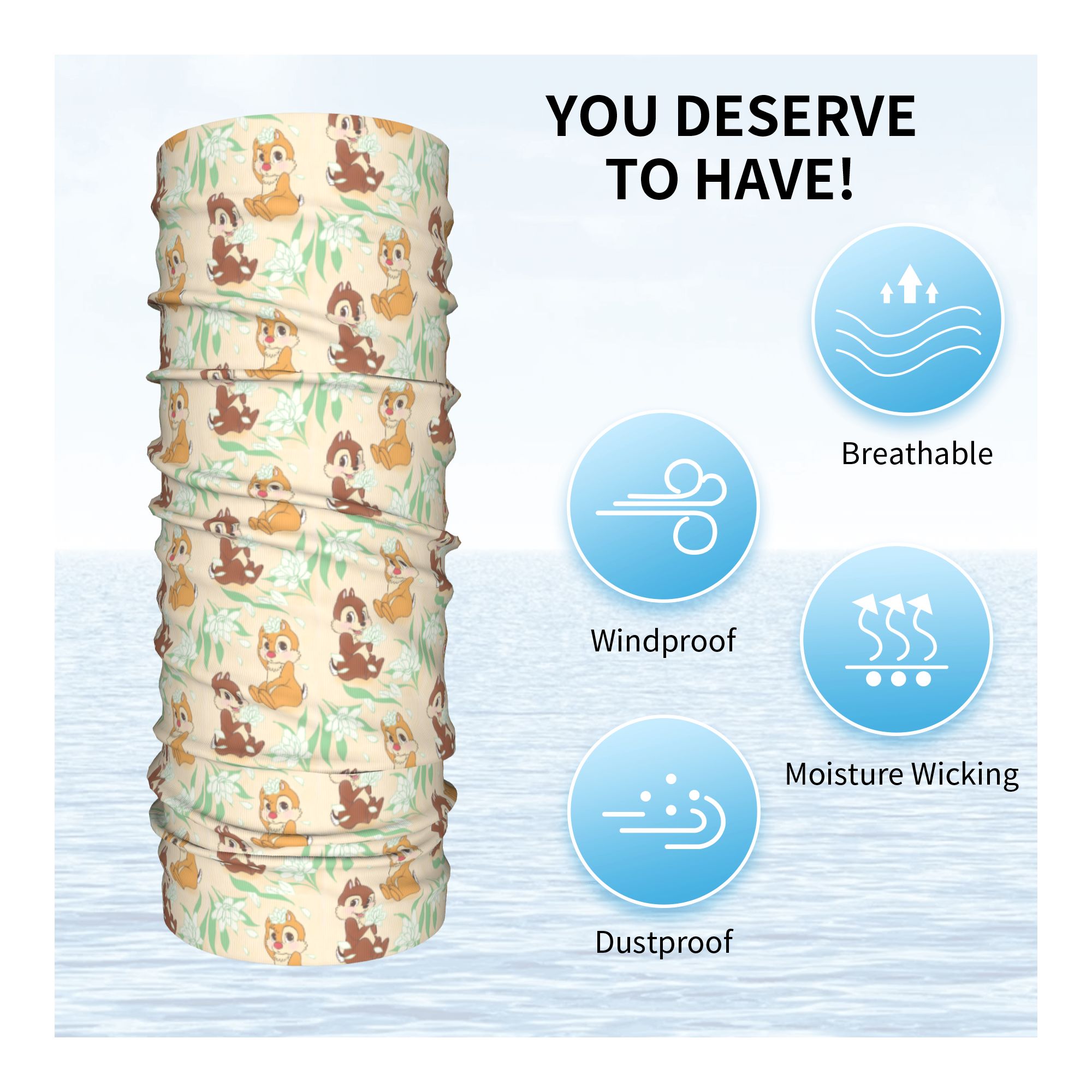 Зимний шарф-бандана с анимацио – обзор и цена Neck Warmer Tube