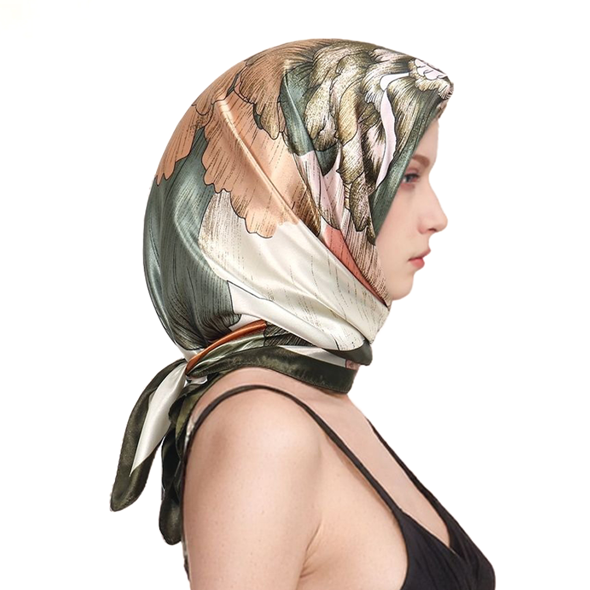 90*90 см атласный шелковый ква – обзор и цена Silk Neck Scarf