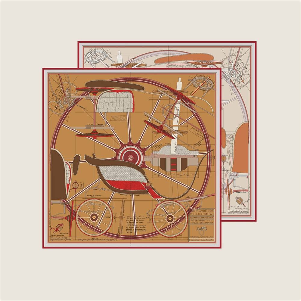 POBING ручной скрученный сарже – обзор и цена Scarf Silk Square