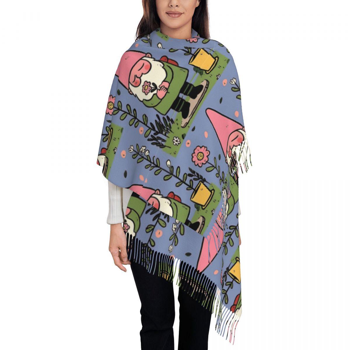 Мифический садовый гном, шали, – обзор и цена Pashmina Wrap Large