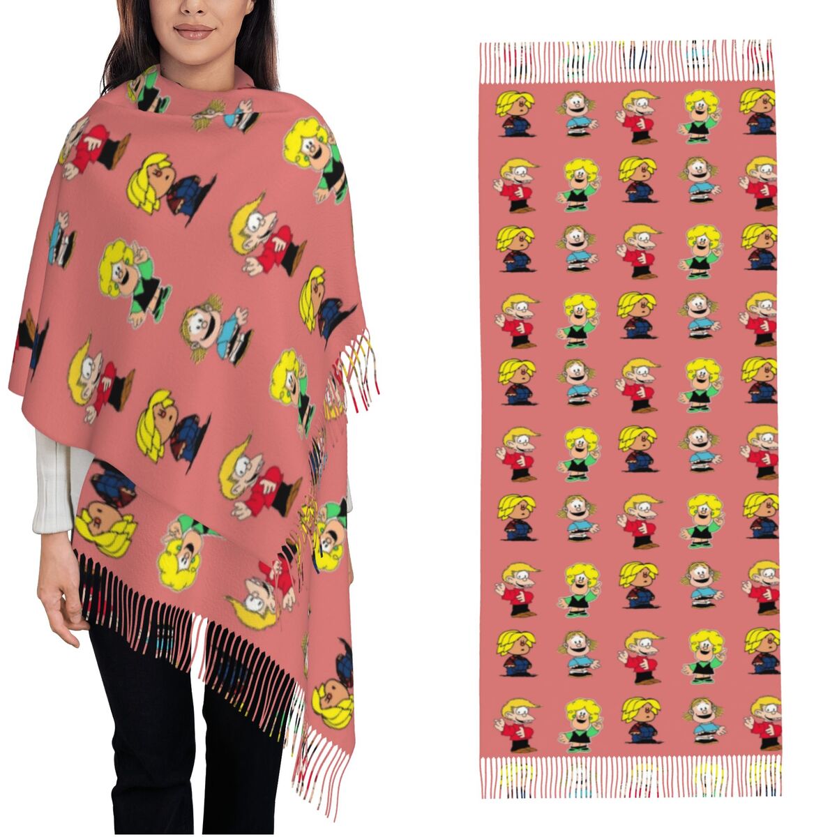 Женский шарф с кисточками Ma n – обзор и цена Pashmina Wrap Large