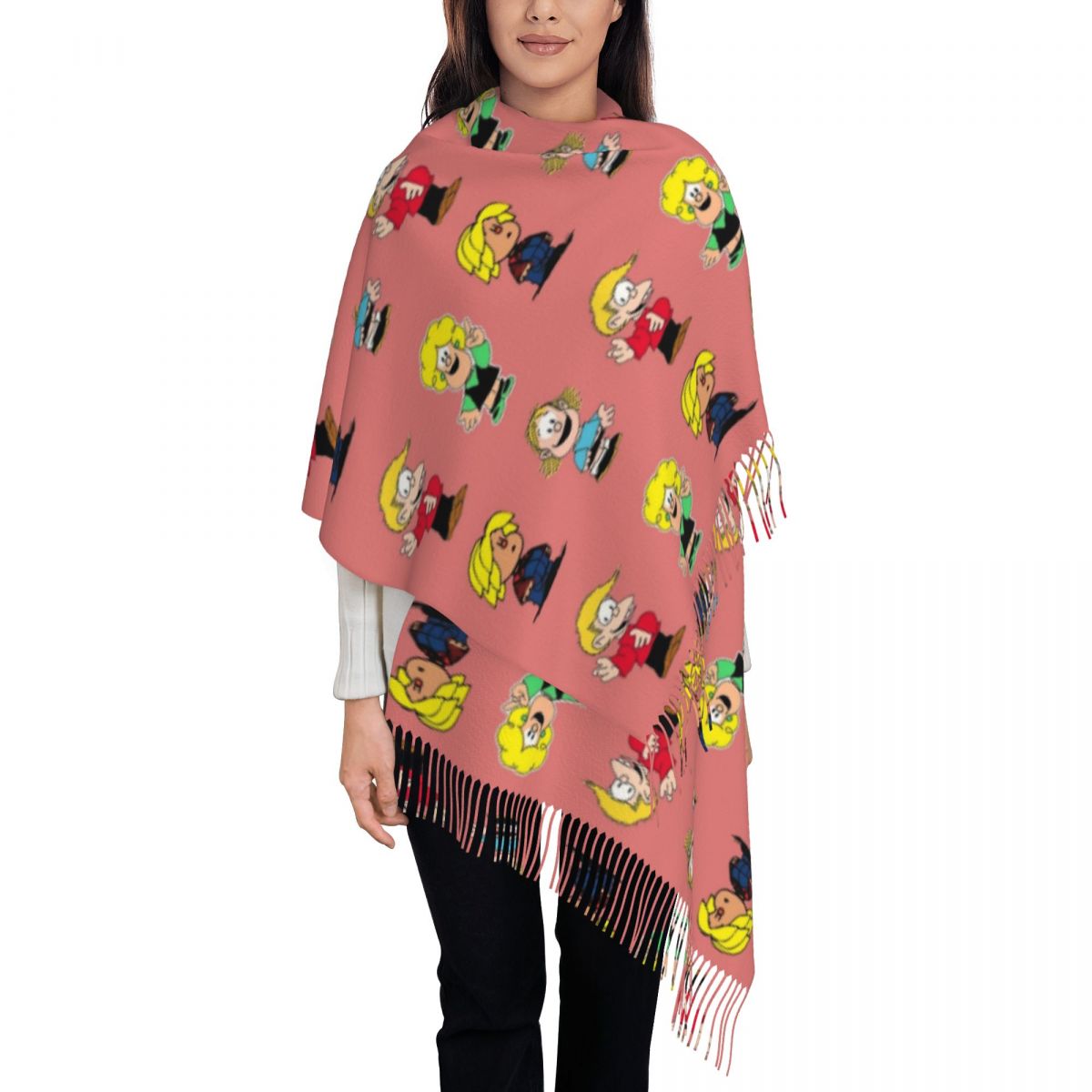 Женский шарф с кисточками Ma n – обзор и цена Pashmina Wrap Large