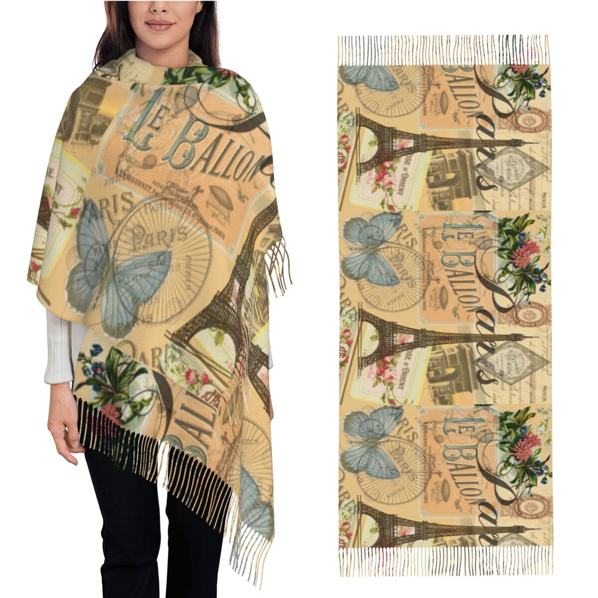Шаль, женский зимний большой д – обзор и цена Pashmina Wrap Large