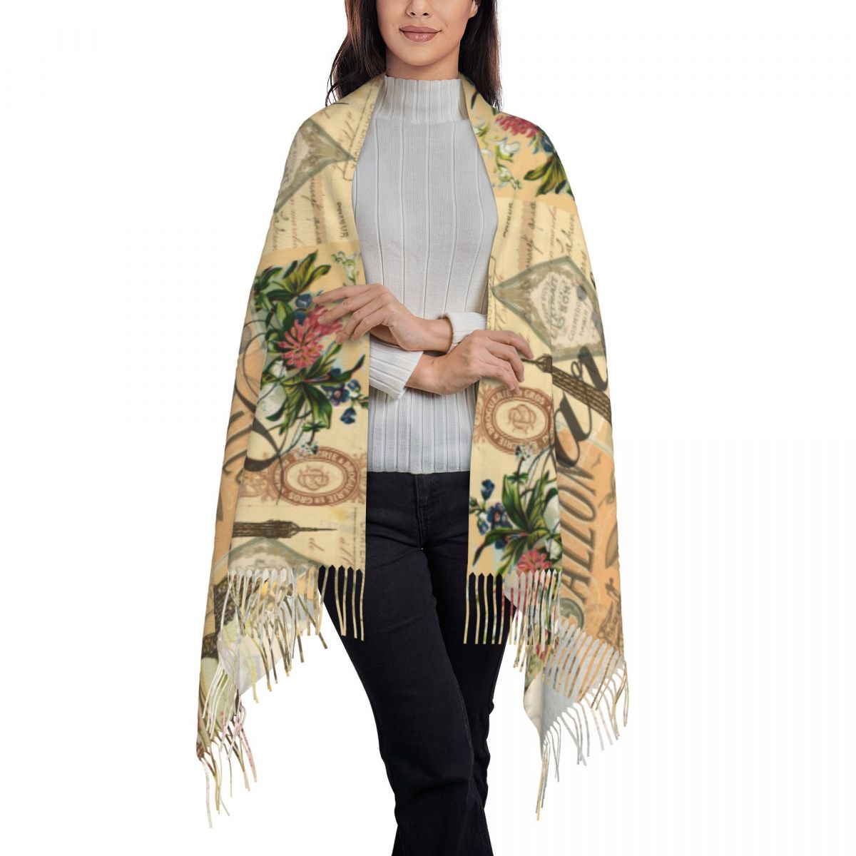 Шаль, женский зимний большой д – обзор и цена Pashmina Wrap Large