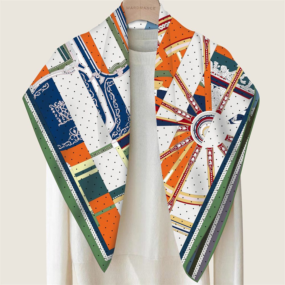 POBING ручной скрученный сарже – обзор и цена Scarf Silk Square